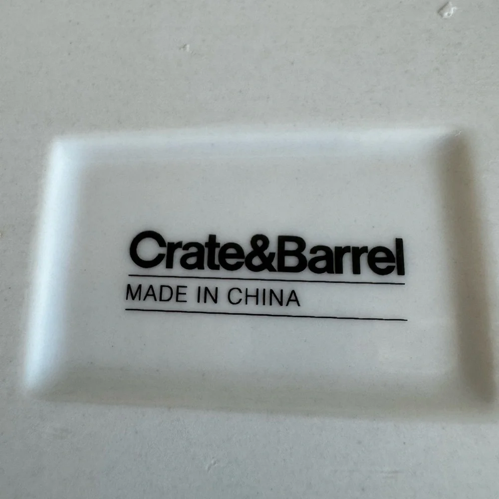 Crate & Barrel “Crave” Rectangular Appetizer Plates – Salty & Spicy – EUC